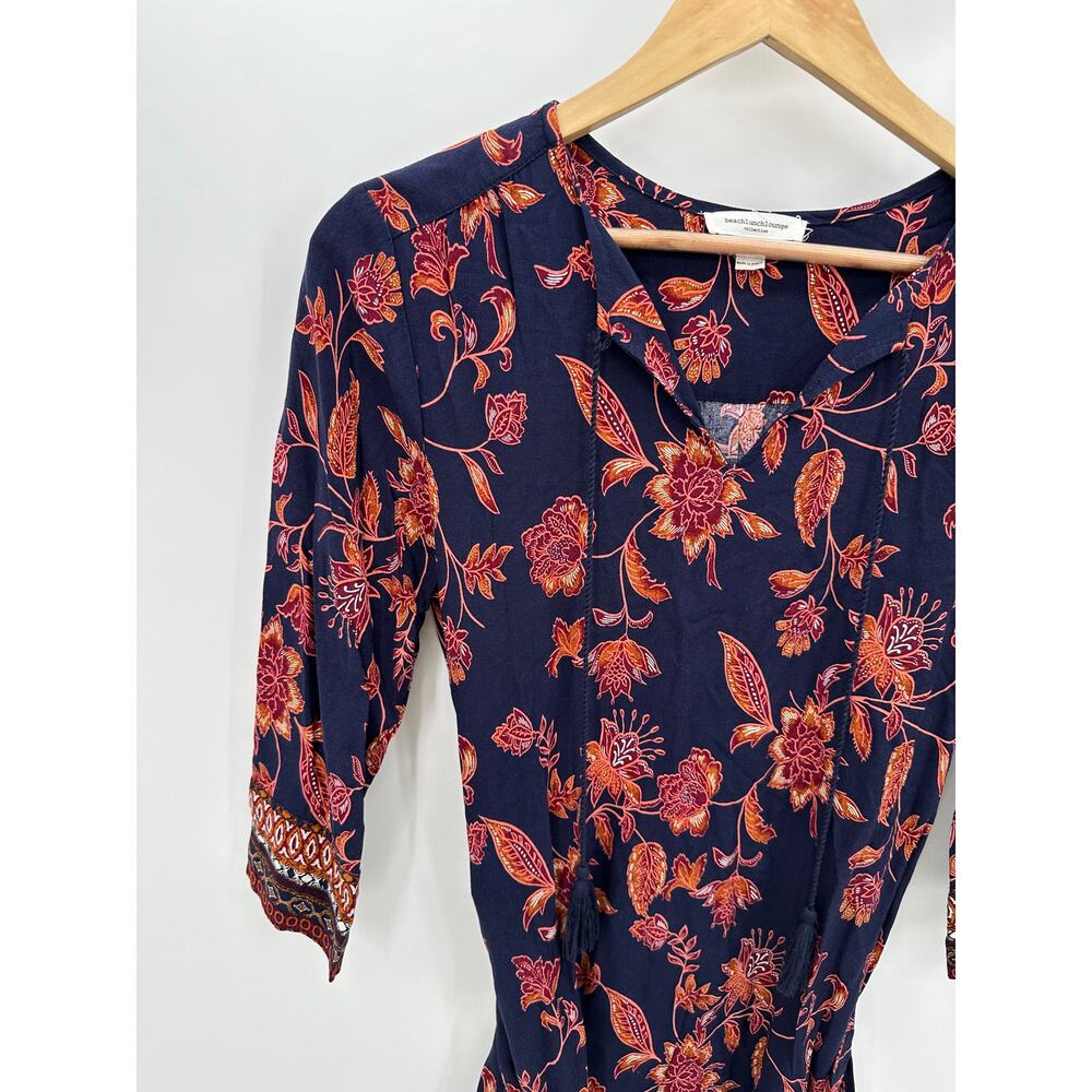 Beach Lunch Lounge‎ Women Summer Dress Size XS Floral Boho Belted Vaca Resort - Picture 3 of 8